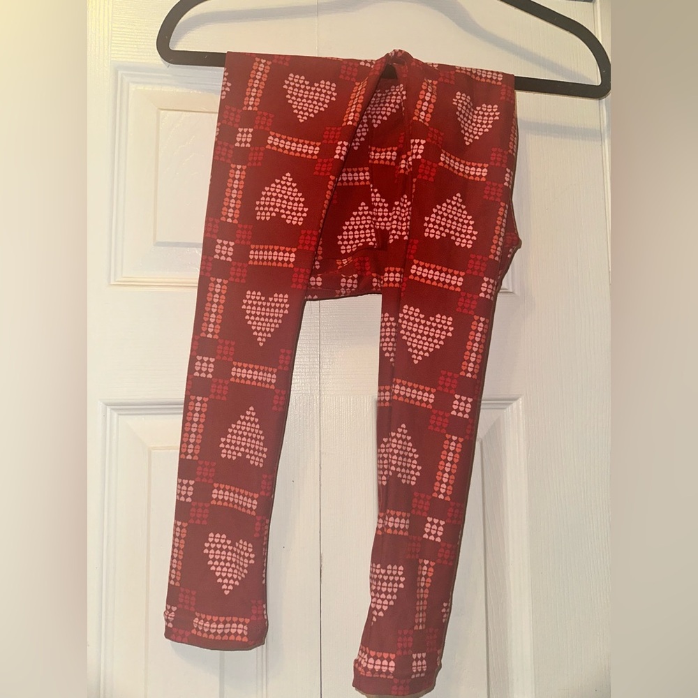 Heart Patterned Kids Leggings